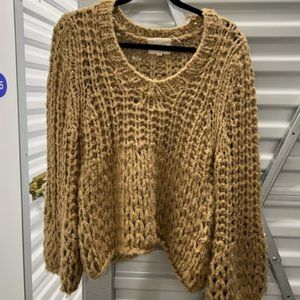 Anthropologie Chunky Knit Wool Sweater